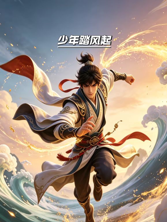 少年踏風起海報